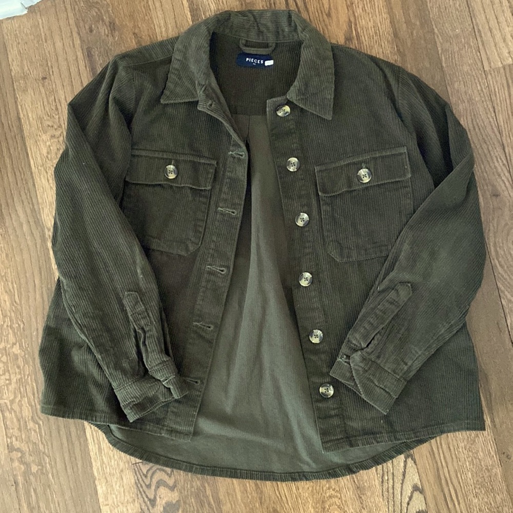 Corduroy dark green jacket